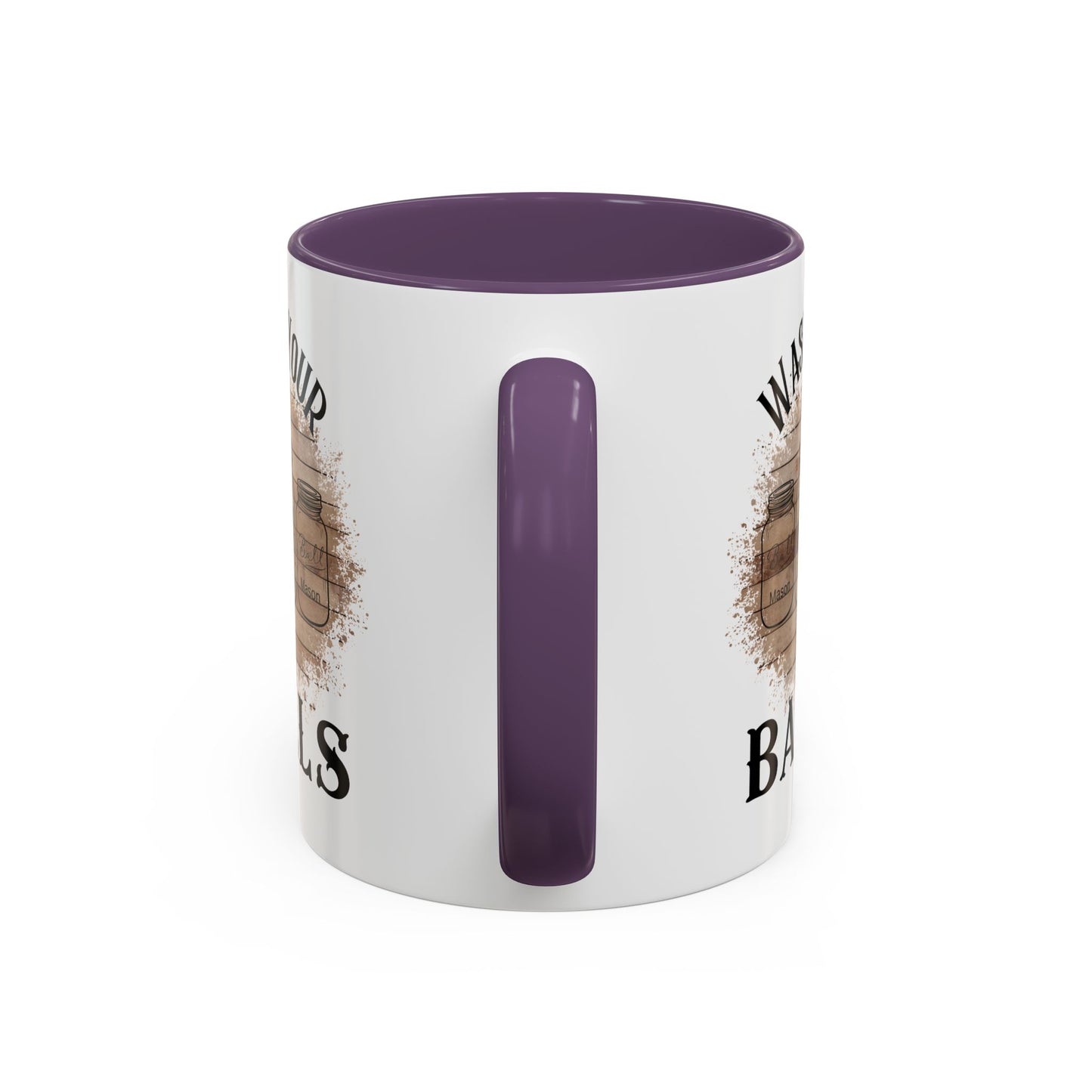 "Wash Your Balls" Wood, Humorous Coffee Mug for Outdoor Lovers, Funny Gift, Wash Your Balls Mug, Coffee Lover Gift, Unique Kitchenware